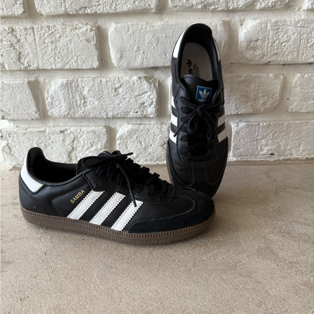 Adidas Samba Black and White youth 5 Shoes